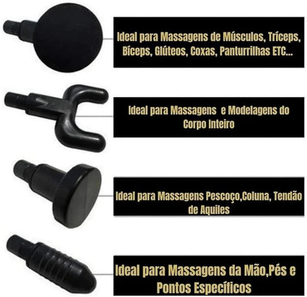Massageador Muscular Profissional (PRETO)- ProConfort