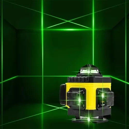 Nível A Laser Pracmanu 16 Linhas C/ Suporte Parede + Controle + Bolsa
