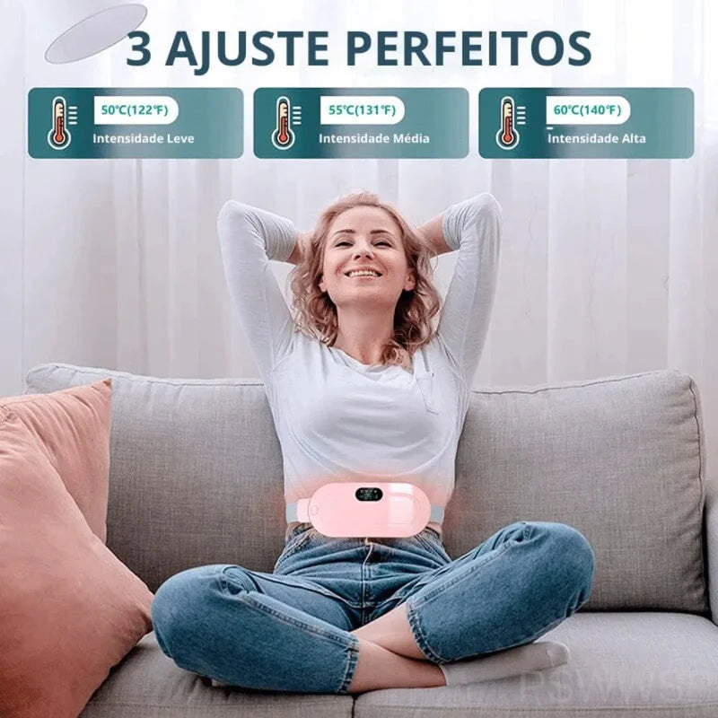 Cinta Colic Cure Pro® - O melhor tratamento para aliviar Cólicas Menstruais