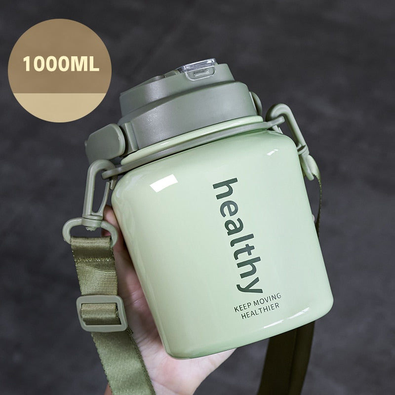 GARRAFA TERMICA DE AÇO INOXIDÁVEL DE 1L
