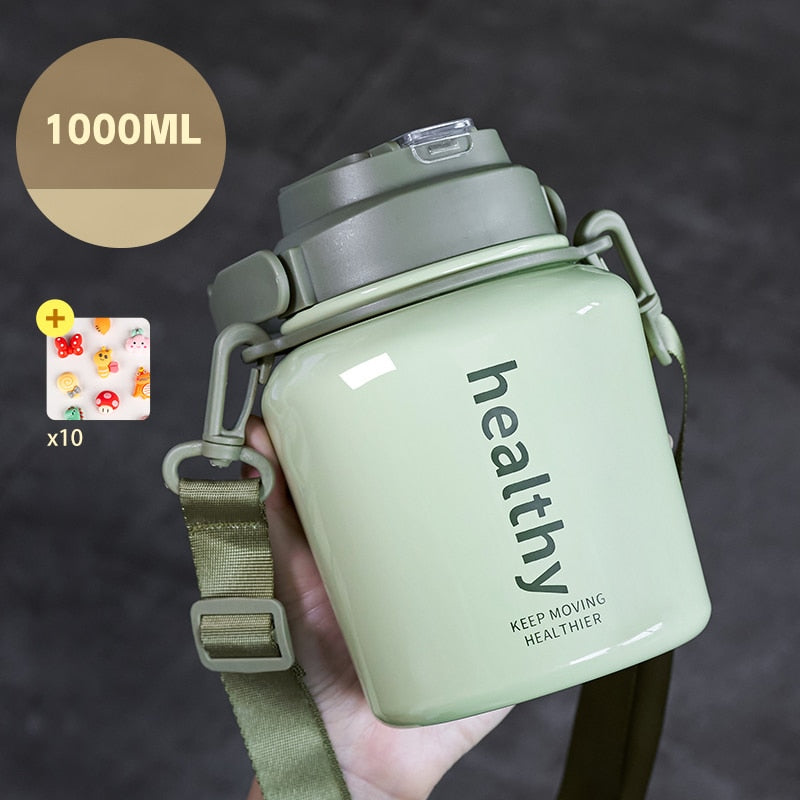 GARRAFA TERMICA DE AÇO INOXIDÁVEL DE 1L