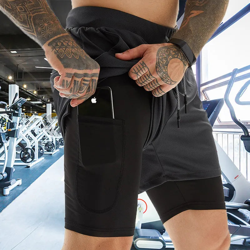 Shorts Para Treino 2 em 1 Esporte Air Effect