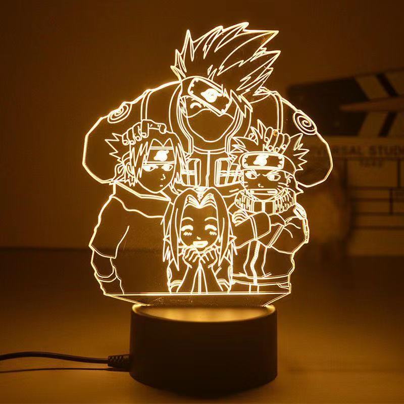 Luminárias 3D do - Tema Naruto
